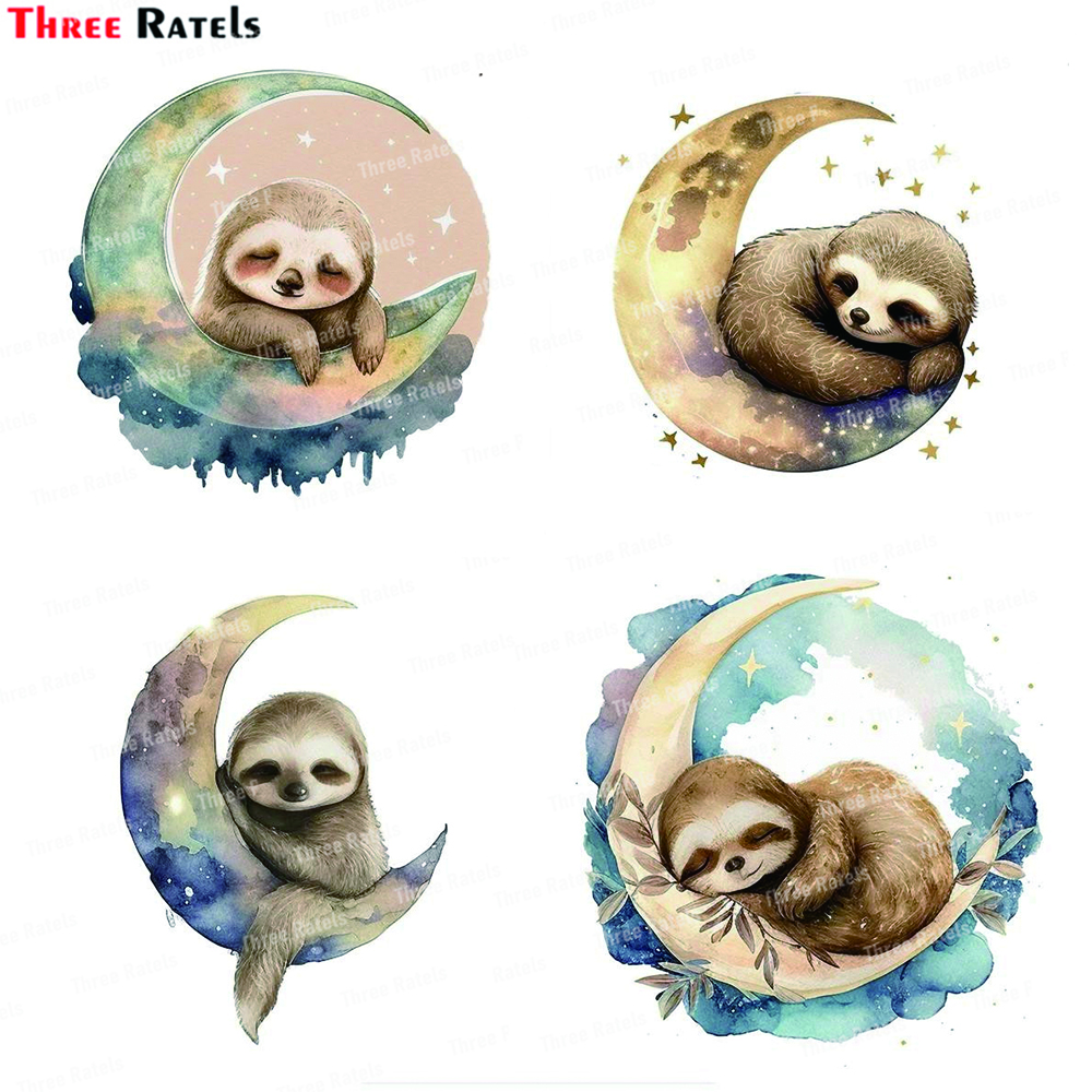 Baby Nursery Gender Neutral - Three Ratels K745 Watercolor baby Sloth