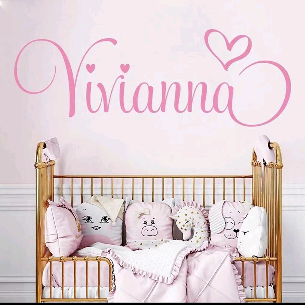 Baby Nursery Wall Stickers - Personalised Name Wall Stickers for Kids