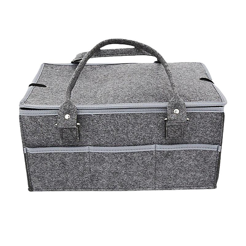 Baby Nursery Basket - Baby Felt Storage Nursery Organizer Basket