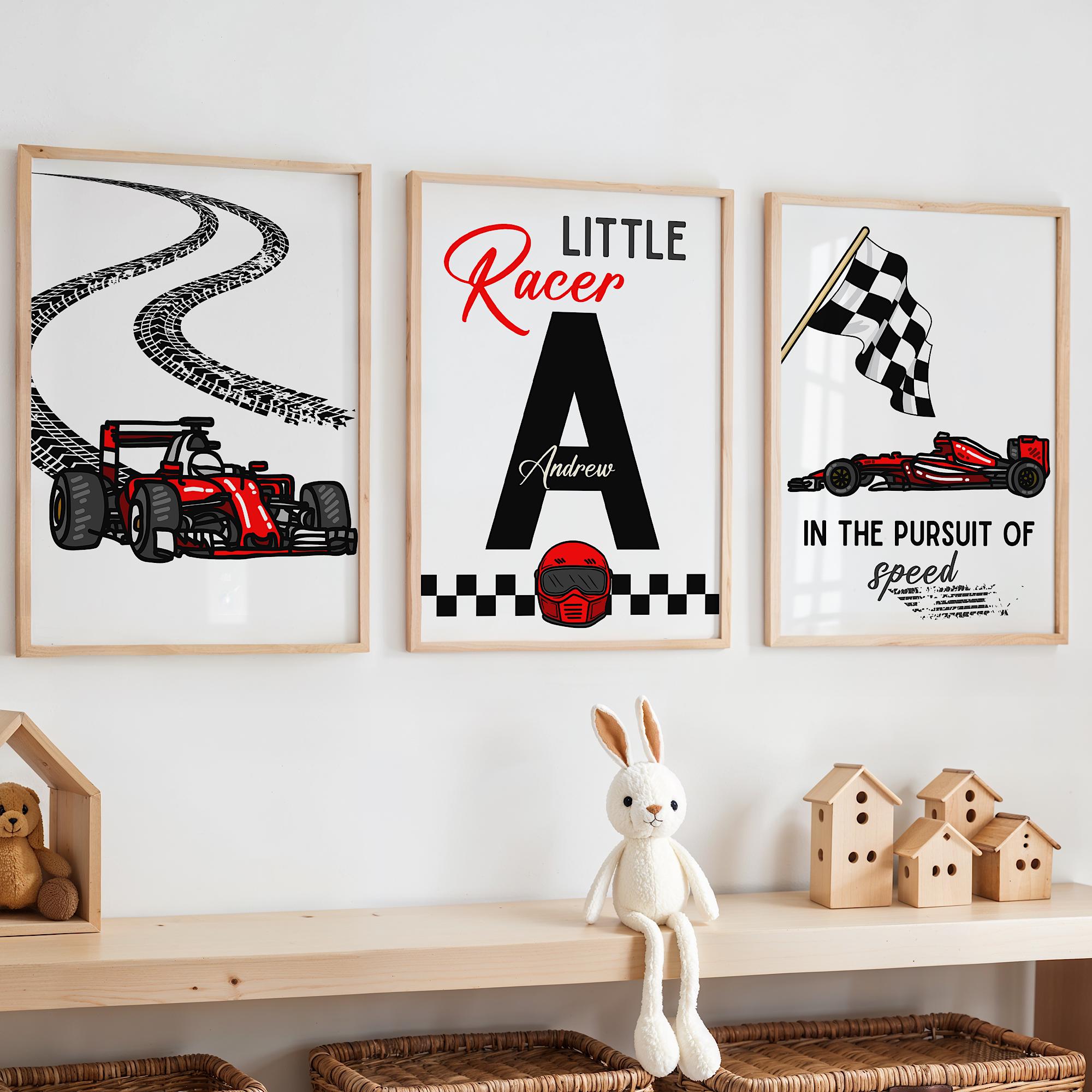 Custom Name Racing Car Nursery - Baby Nursery Name Wall Art recensione e prezzo