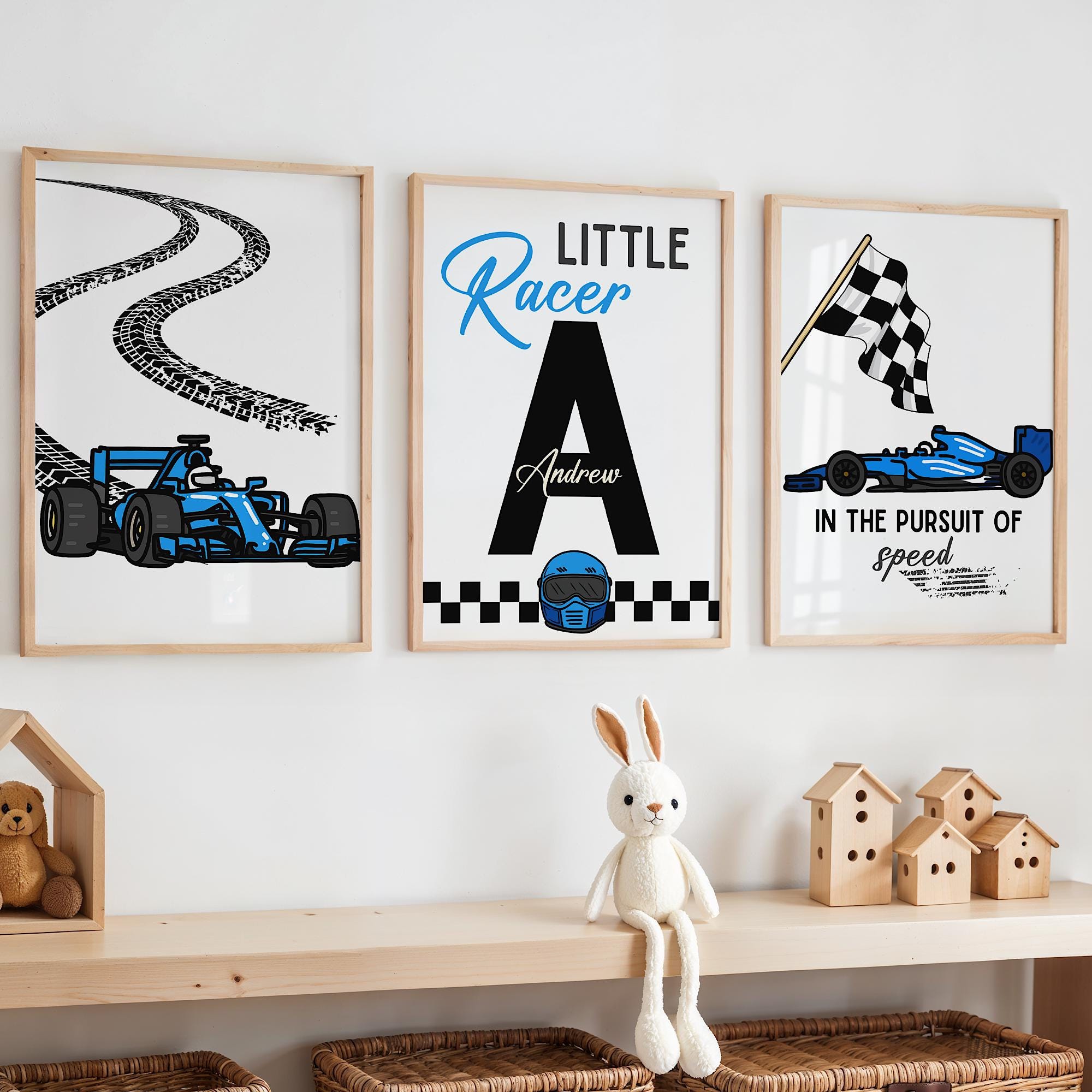 Custom Name Racing Car Nursery - Baby Nursery Name Wall Art recensione e prezzo