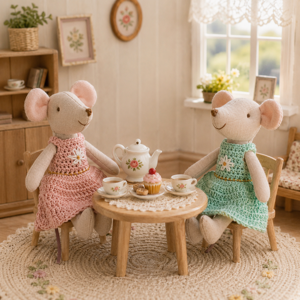 Handmade Crochet Mouse Doll, C - Baby Nursery Uniform recensione e prezzo