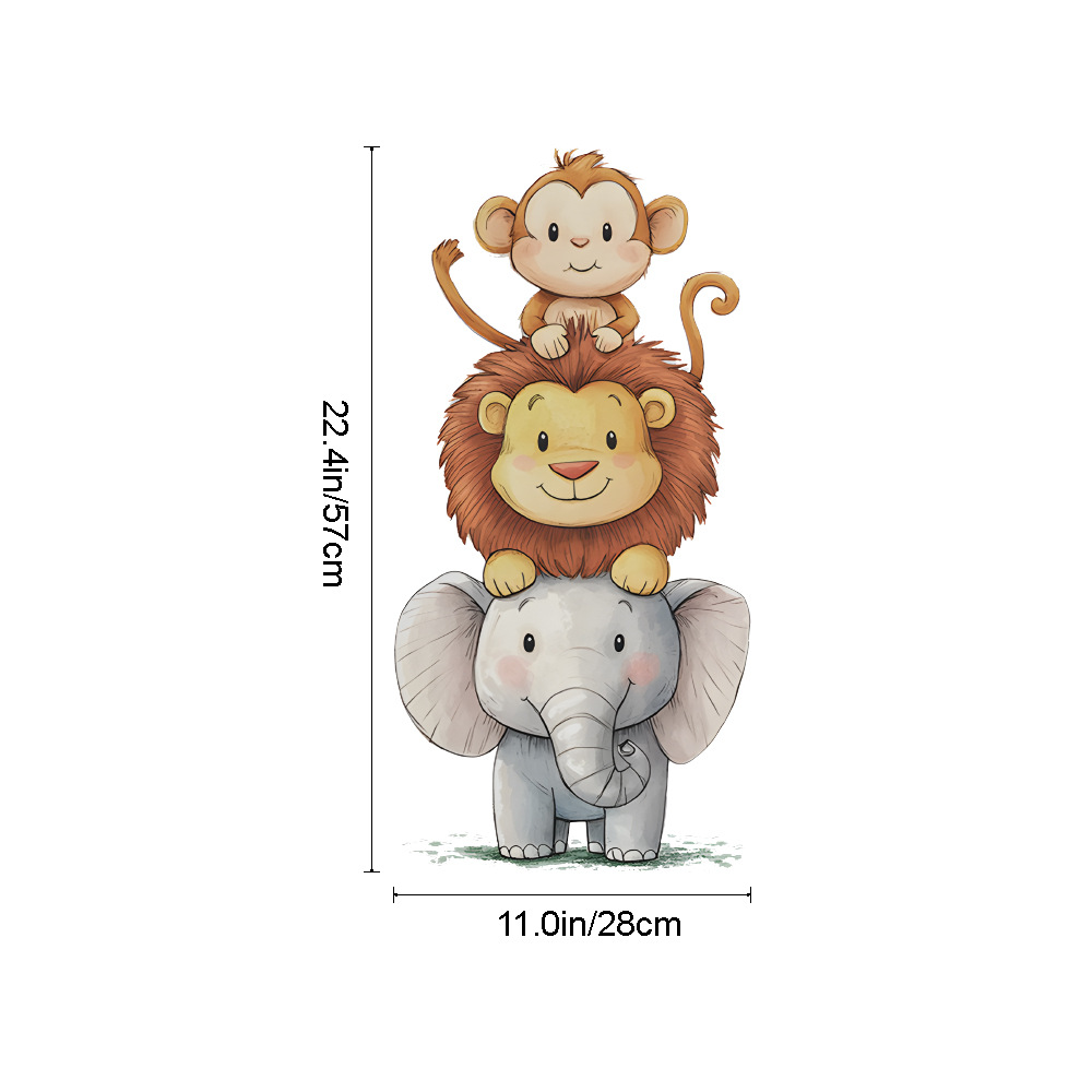 Cute Forest Animals Wall Stick - Baby Nursery Wall Stickers recensione e prezzo
