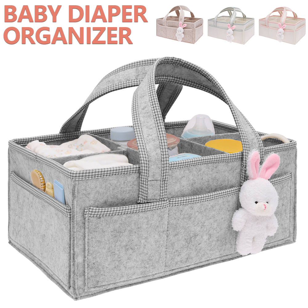 Baby Diaper Caddy Felt Baby Di - Baby Nursery Basket recensione e prezzo