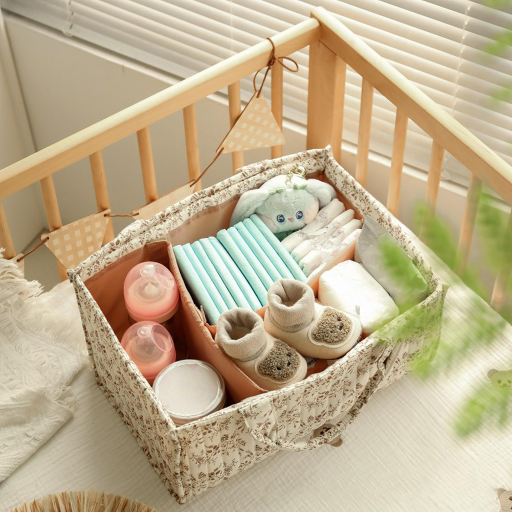 Floral Nursery Storage Basket  - Baby Nursery Basket recensione e prezzo