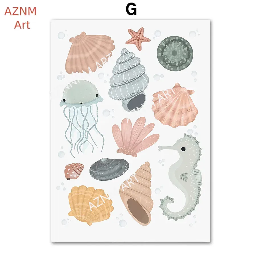 Under the Sea Nursery Wall Art - Baby Nursery Gender Neutral recensione e prezzo