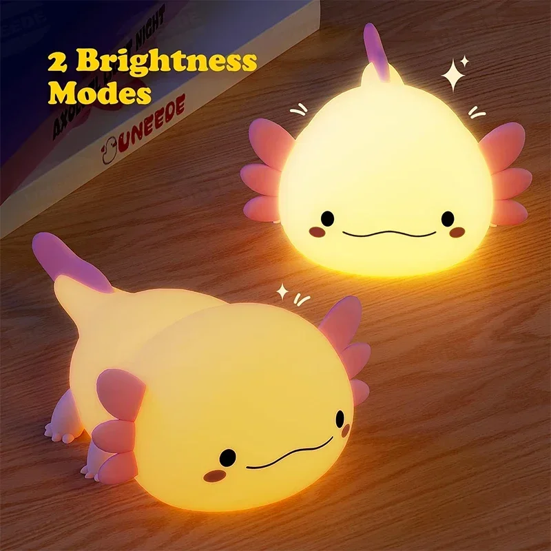 Cute Axolotl Night Light Silic - Baby Nursery Light recensione e prezzo