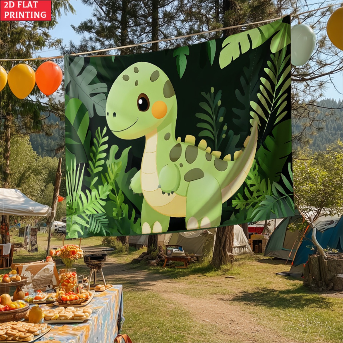 unframed Cute dinosaur jungle  - Baby Nursery Green recensione e prezzo