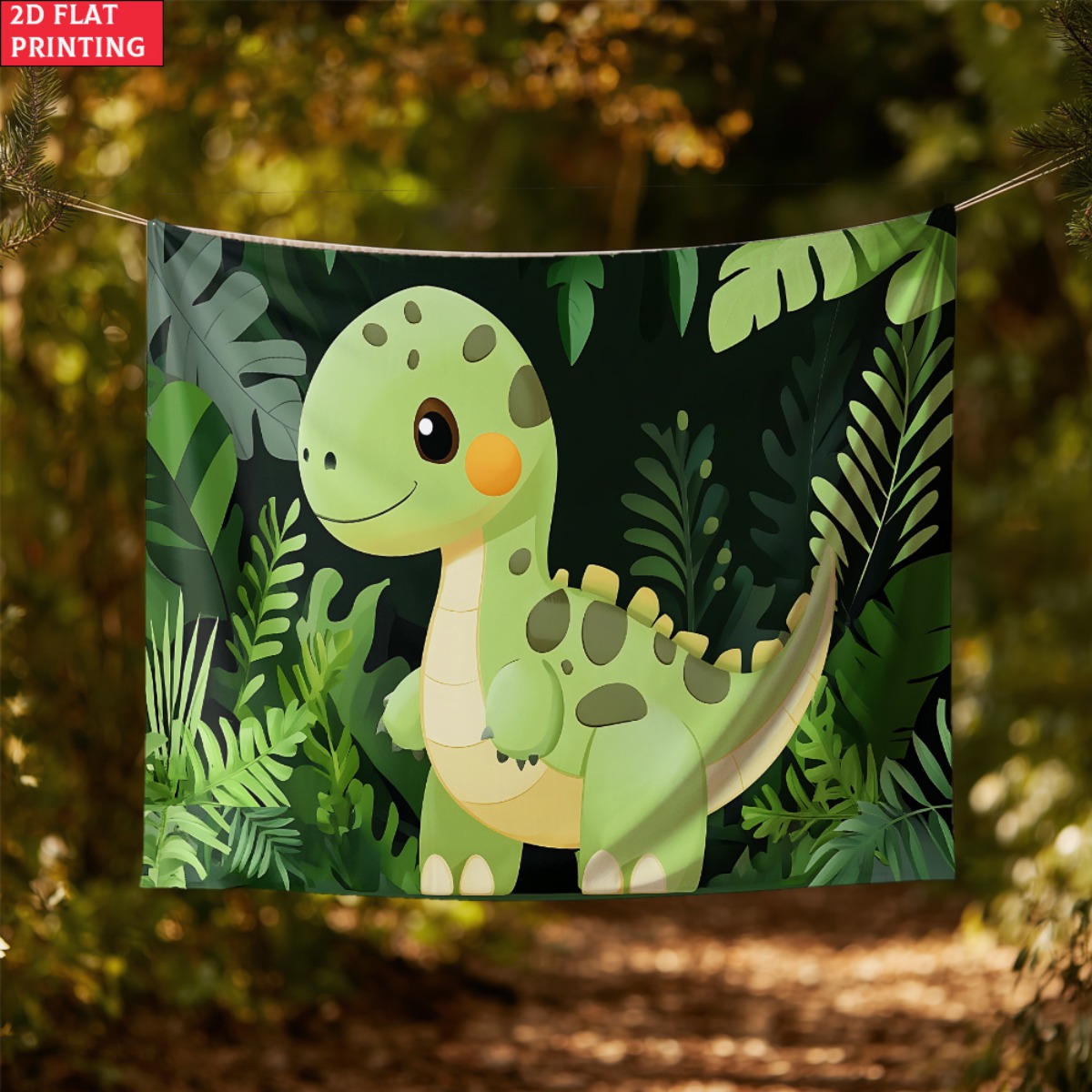 unframed Cute dinosaur jungle  - Baby Nursery Green recensione e prezzo