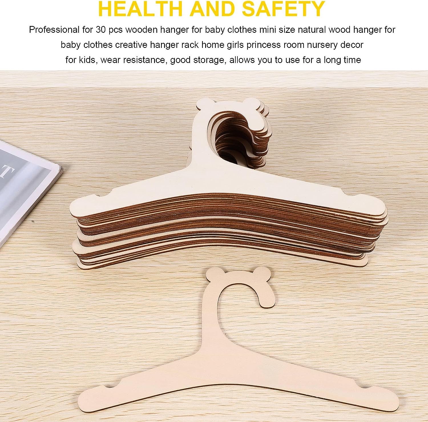 20pcs Baby Clothes Rack Wooden - Baby Nursery Uniform recensione e prezzo