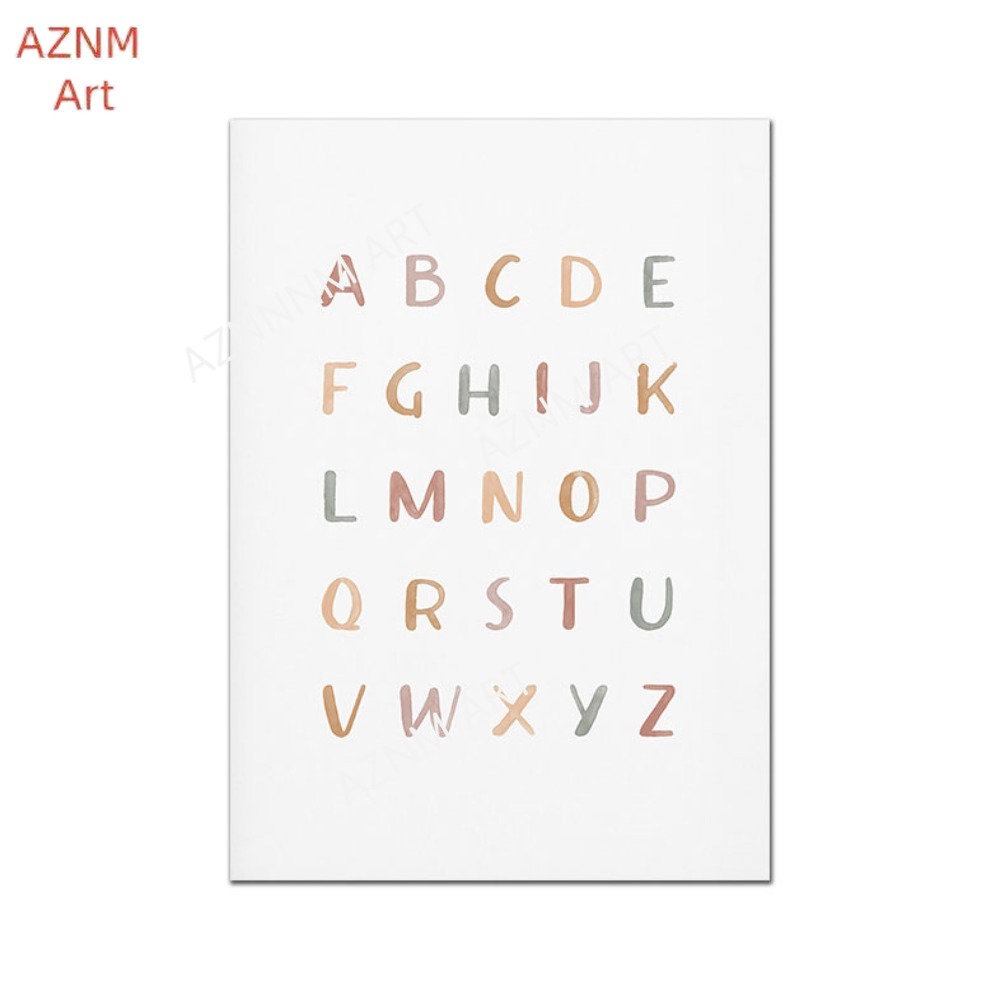 1/3PCS ，Poster Custom ABC 123  - Baby Nursery Name Wall Art recensione e prezzo