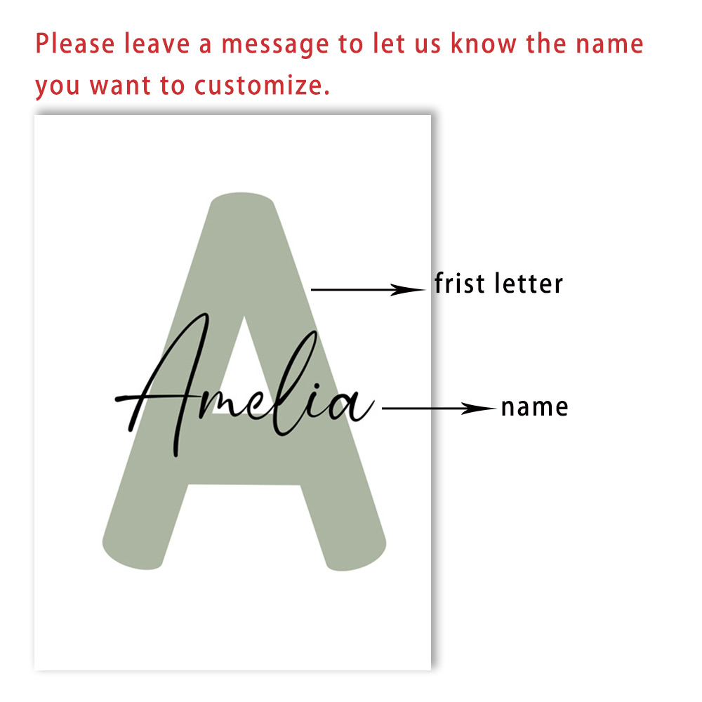 Lion Canvas Print Custom Name  - Baby Nursery Green recensione e prezzo
