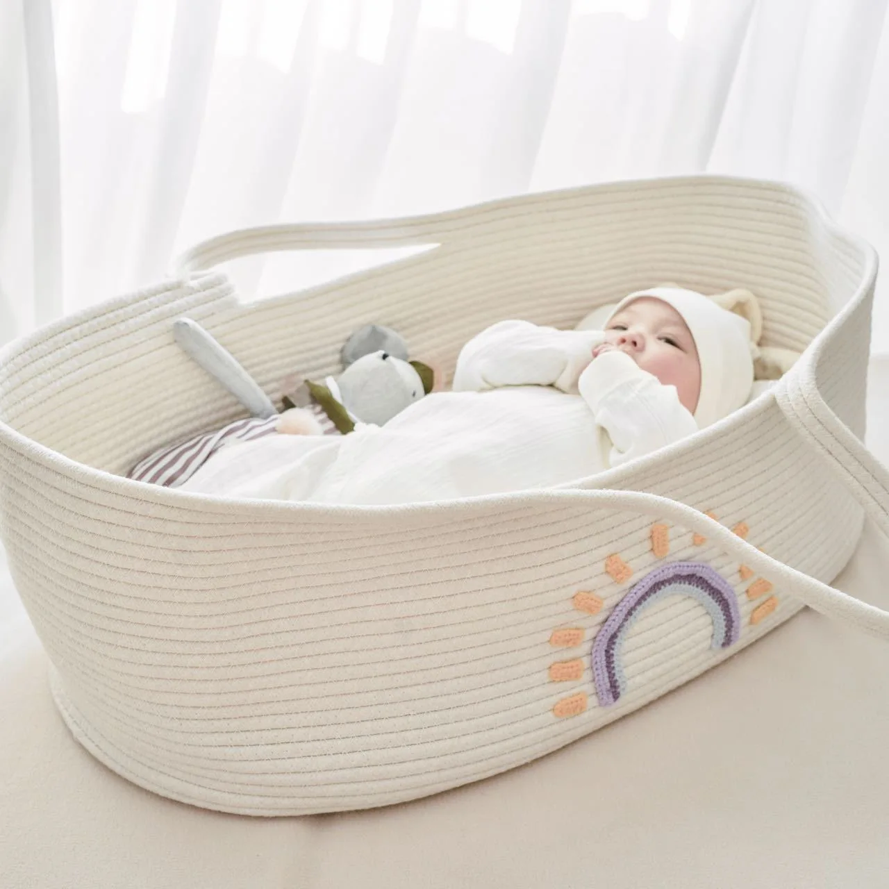 Portable Baby Carrying Basket  - Baby Nursery Basket recensione e prezzo