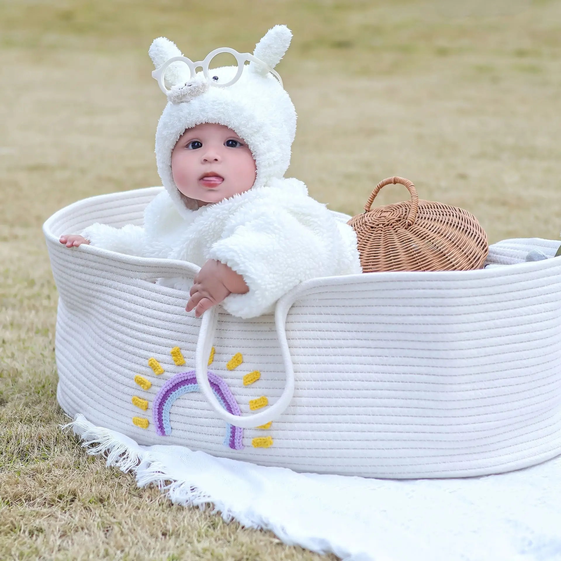 Portable Baby Carrying Basket  - Baby Nursery Basket recensione e prezzo