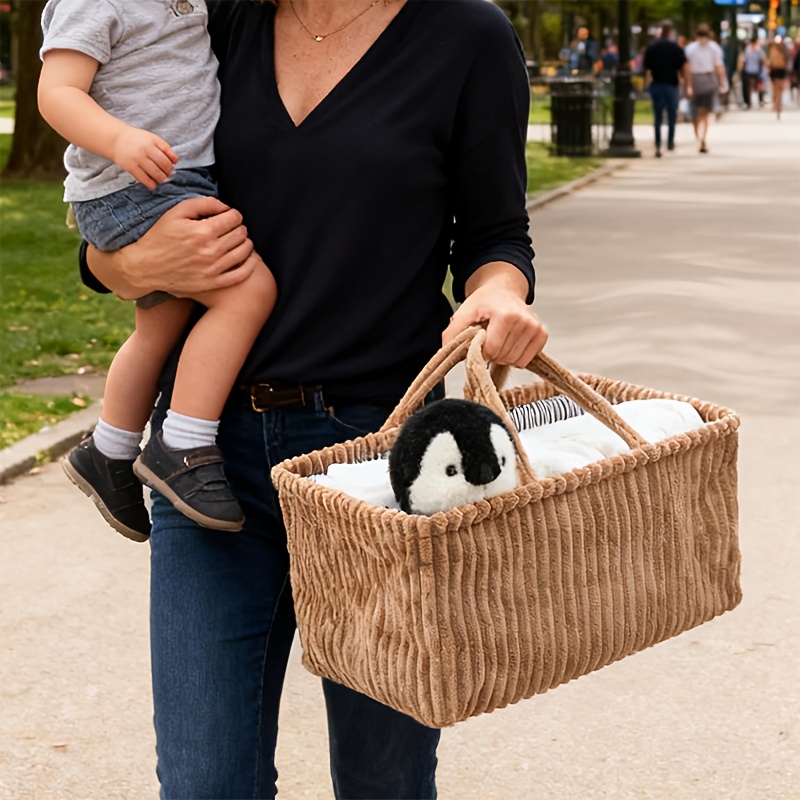 Foldable Multi-Pocket Diaper B - Baby Nursery Basket recensione e prezzo