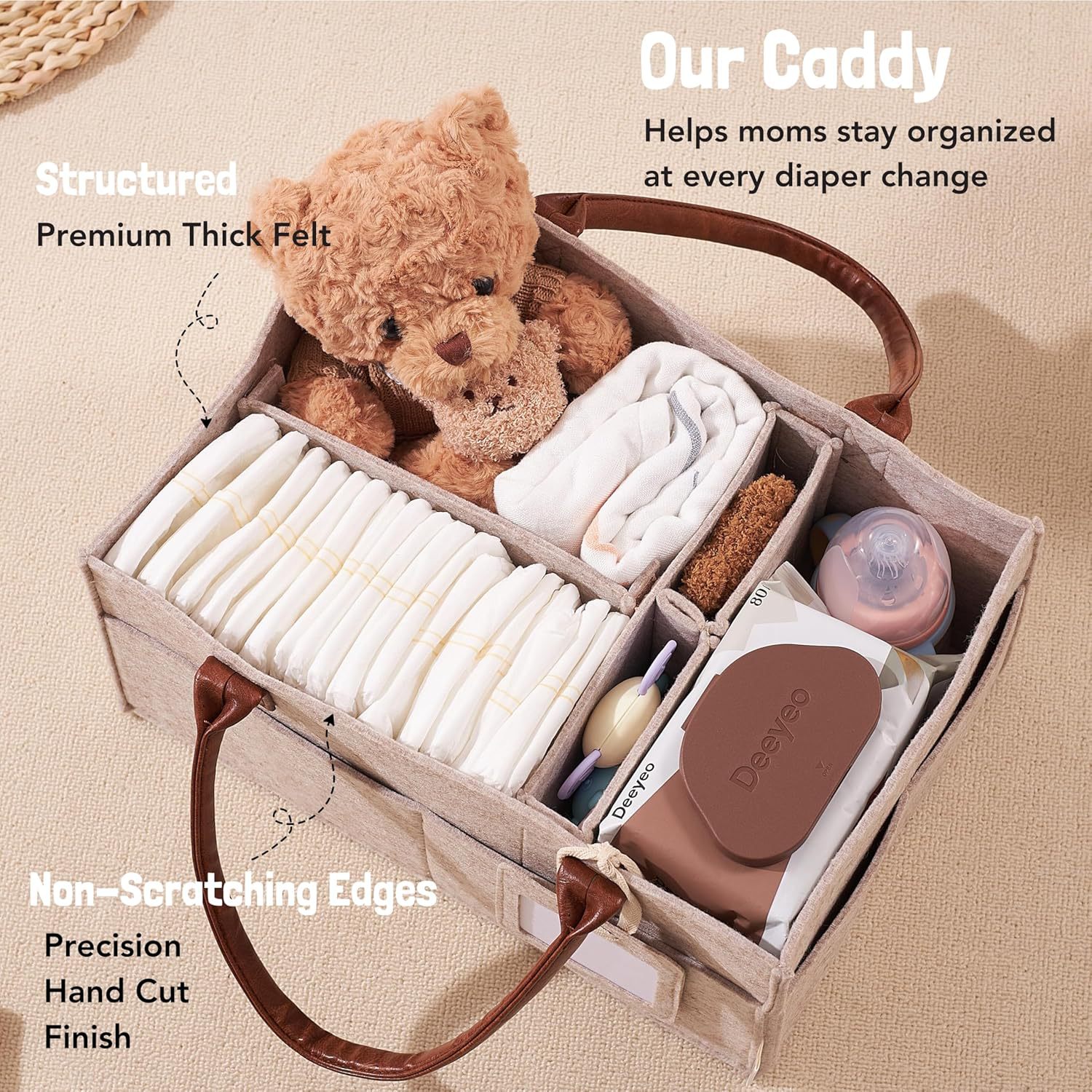 Baby Felt Storage Nursery Orga - Baby Nursery Basket recensione e prezzo