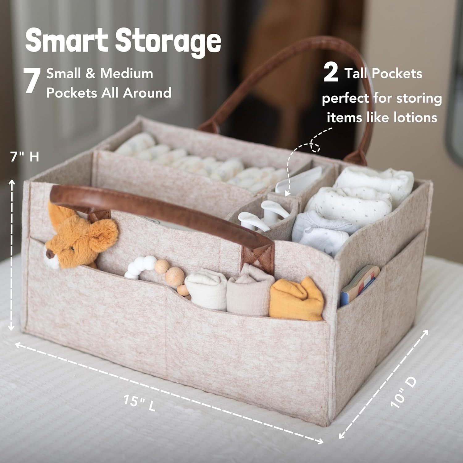 Baby Felt Storage Nursery Orga - Baby Nursery Basket recensione e prezzo