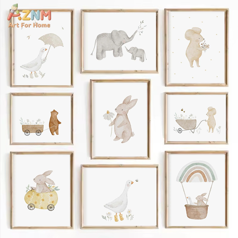 AZNM Watercolor Neutral Baby A - Baby Nursery Gender Neutral recensione e prezzo