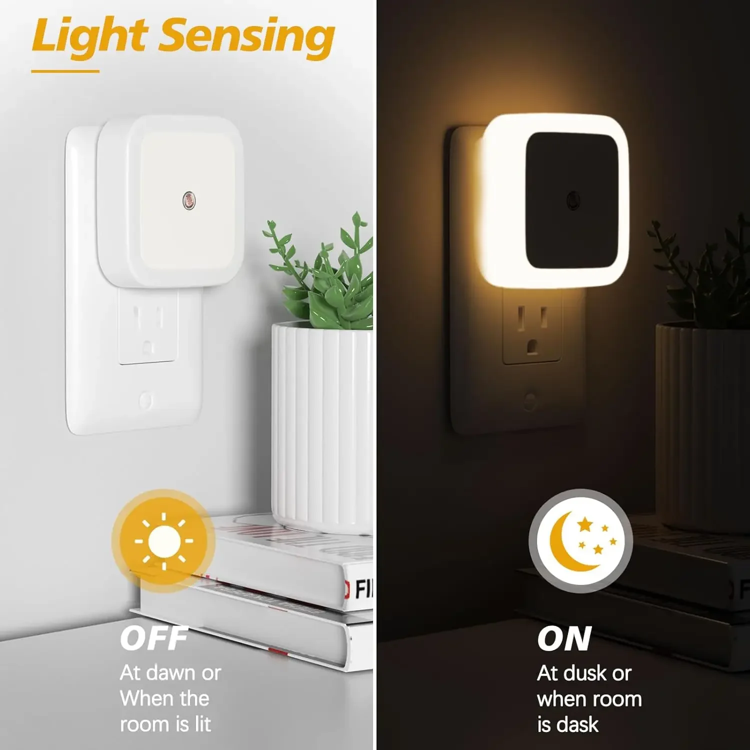 1-8pcs LED Night Lights Plug i - Baby Nursery Light recensione e prezzo