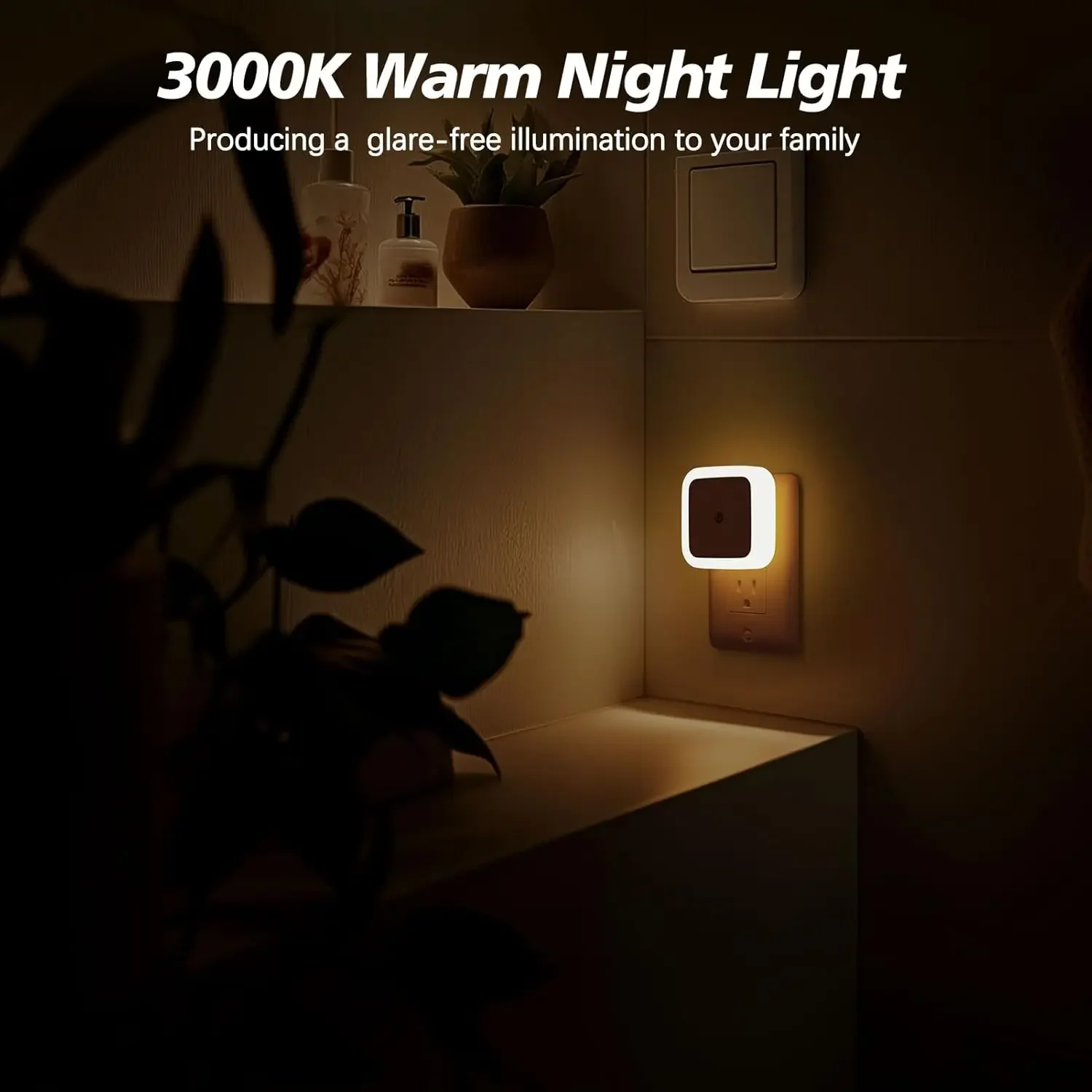 1-8pcs LED Night Lights Plug i - Baby Nursery Light recensione e prezzo