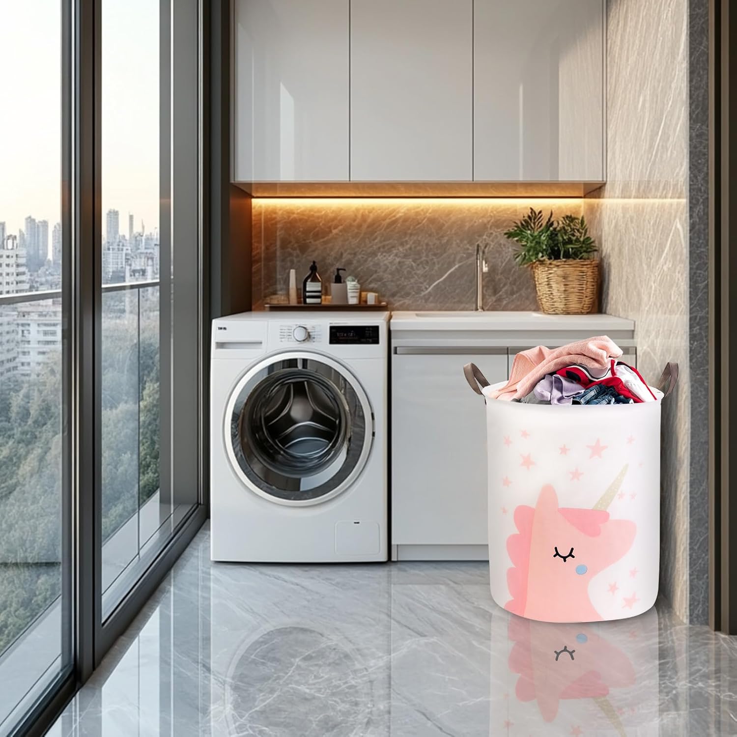 Kids Laundry Basket for Girls  - Baby Nursery Basket recensione e prezzo