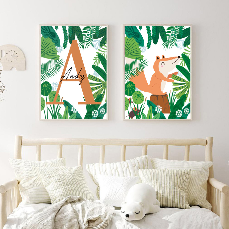 Jungle Safari Nursery Wall Art - Baby Nursery Gender Neutral recensione e prezzo