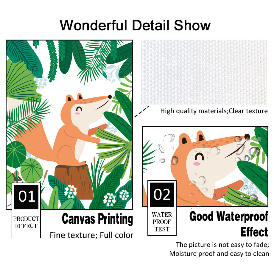 Jungle Safari Nursery Wall Art - Baby Nursery Gender Neutral recensione e prezzo