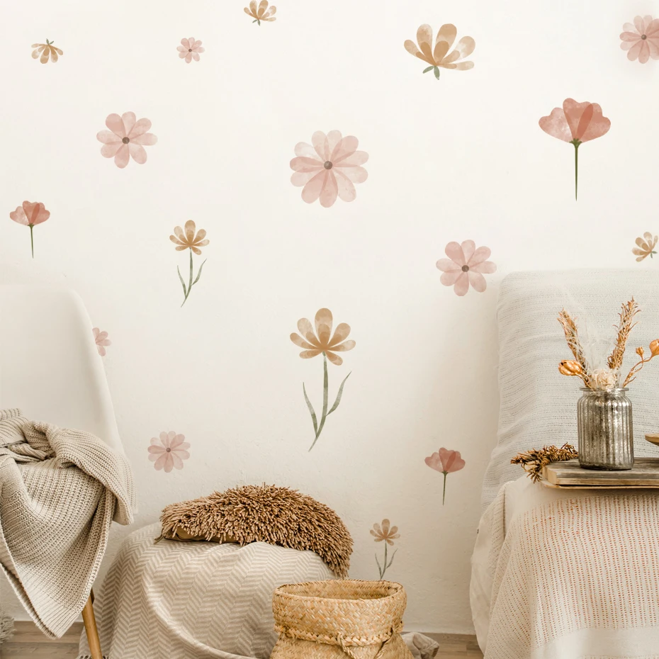 Boho Flowers Wall Stickers Chi - Baby Nursery Wall Stickers recensione e prezzo