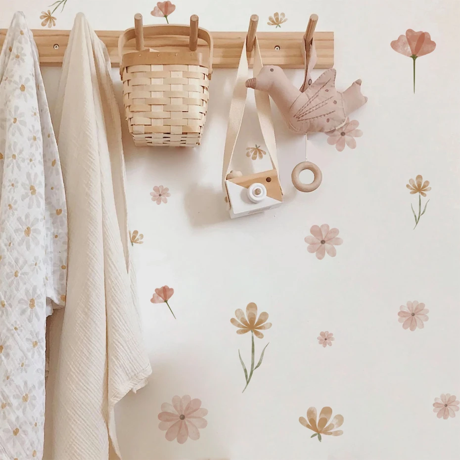 Boho Flowers Wall Stickers Chi - Baby Nursery Wall Stickers recensione e prezzo