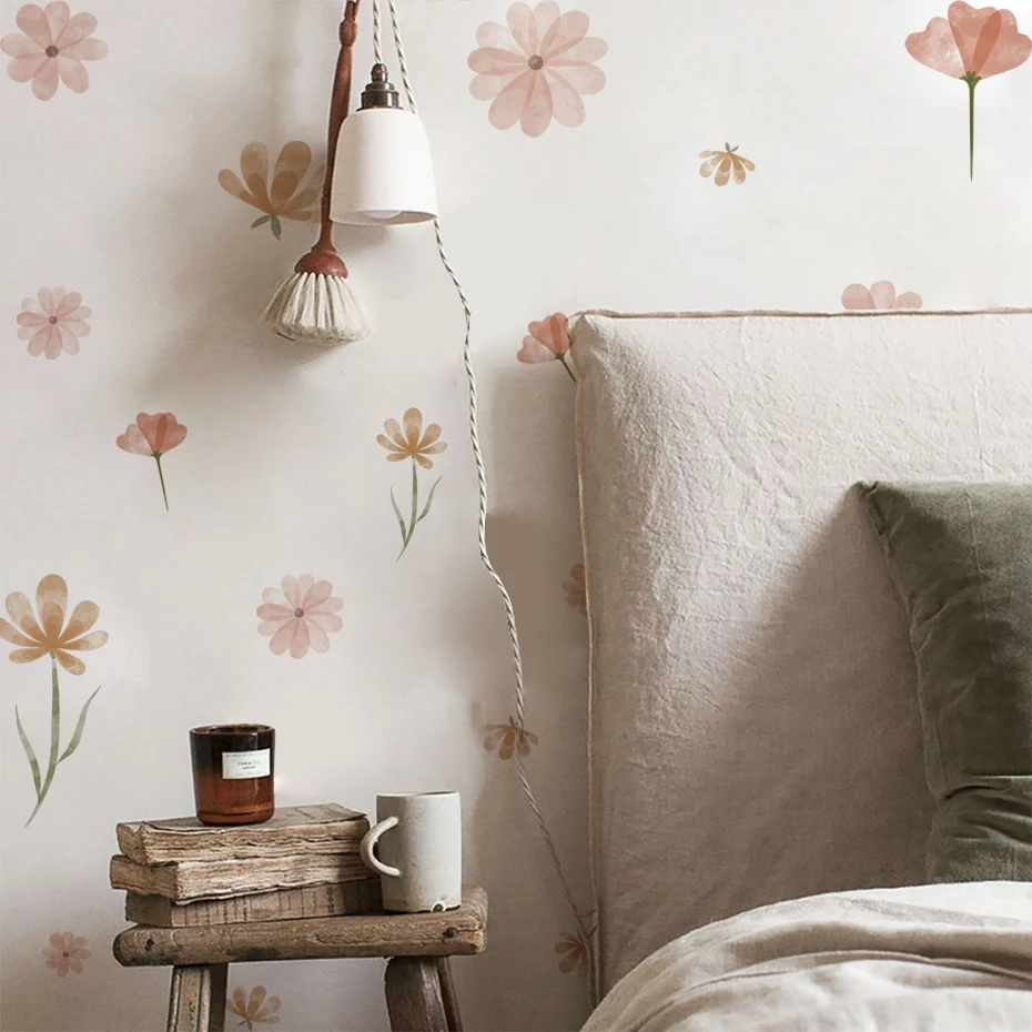 Boho Flowers Wall Stickers Chi - Baby Nursery Wall Stickers recensione e prezzo
