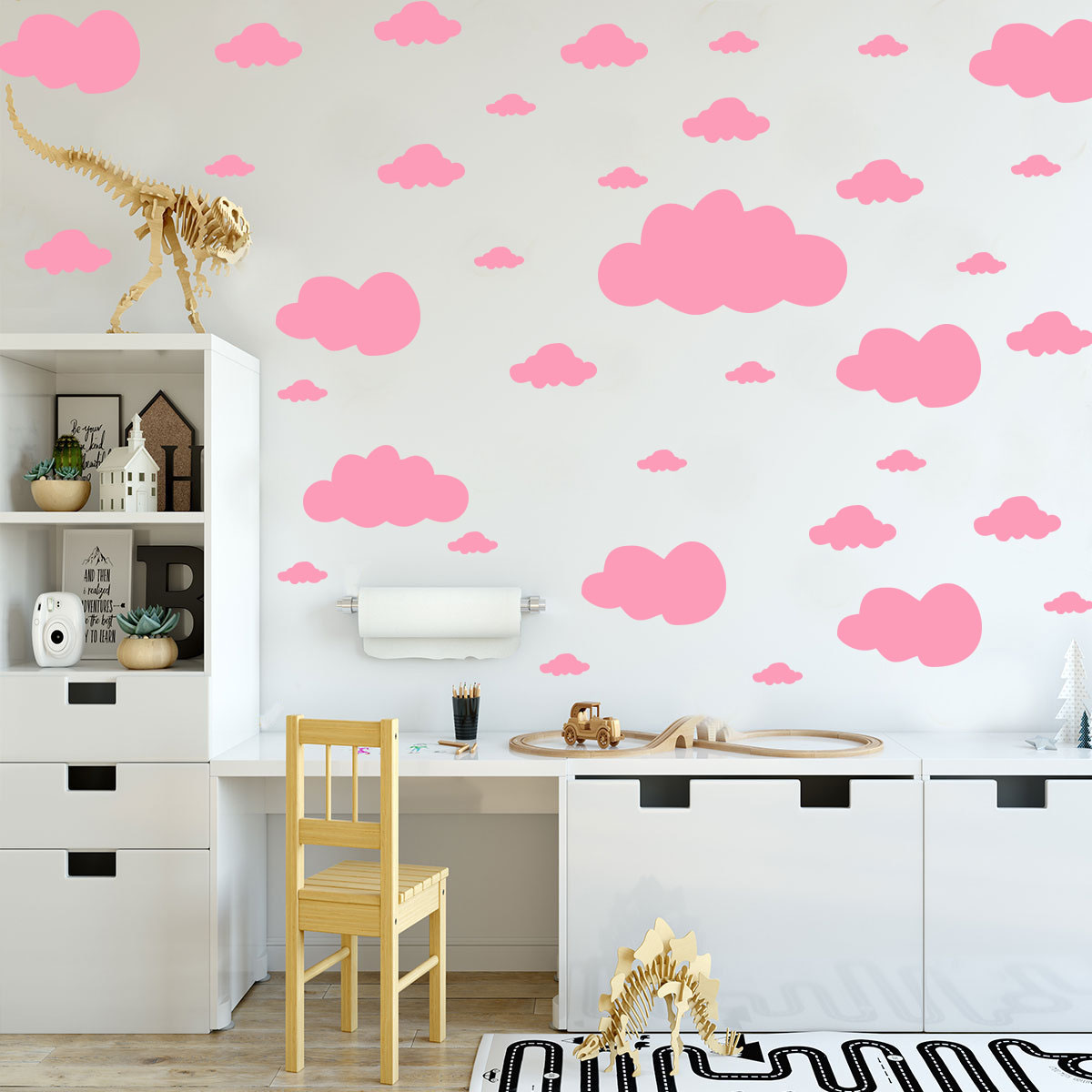 68 Pcs DIY Clouds Wall Sticker - Baby Nursery Wall Stickers recensione e prezzo