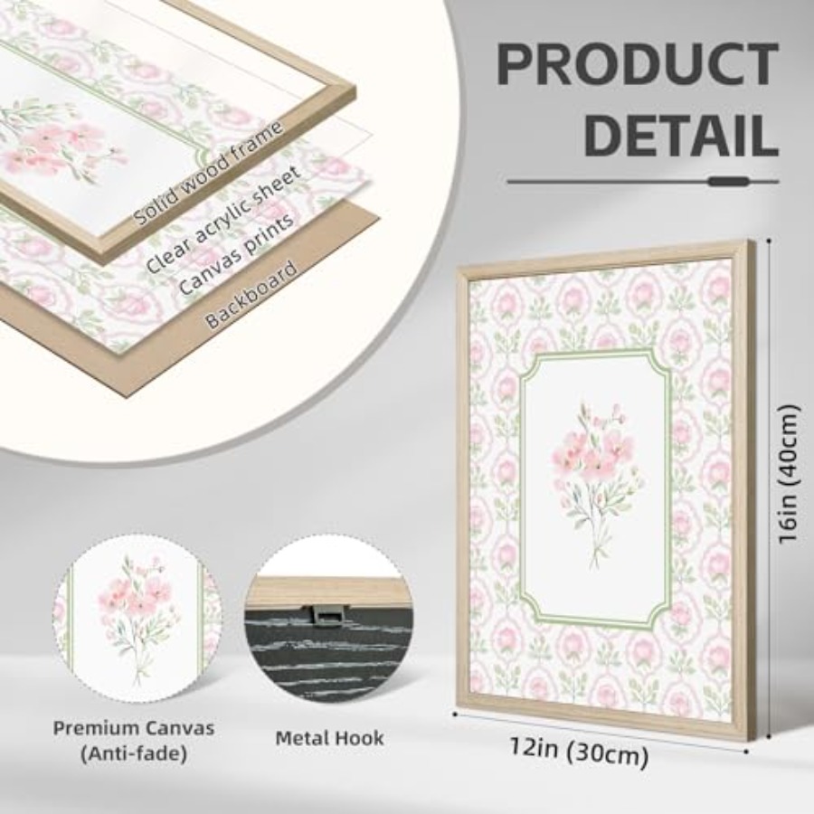 Wall Nursery Flower Canvas Wal - Baby Nursery Green recensione e prezzo