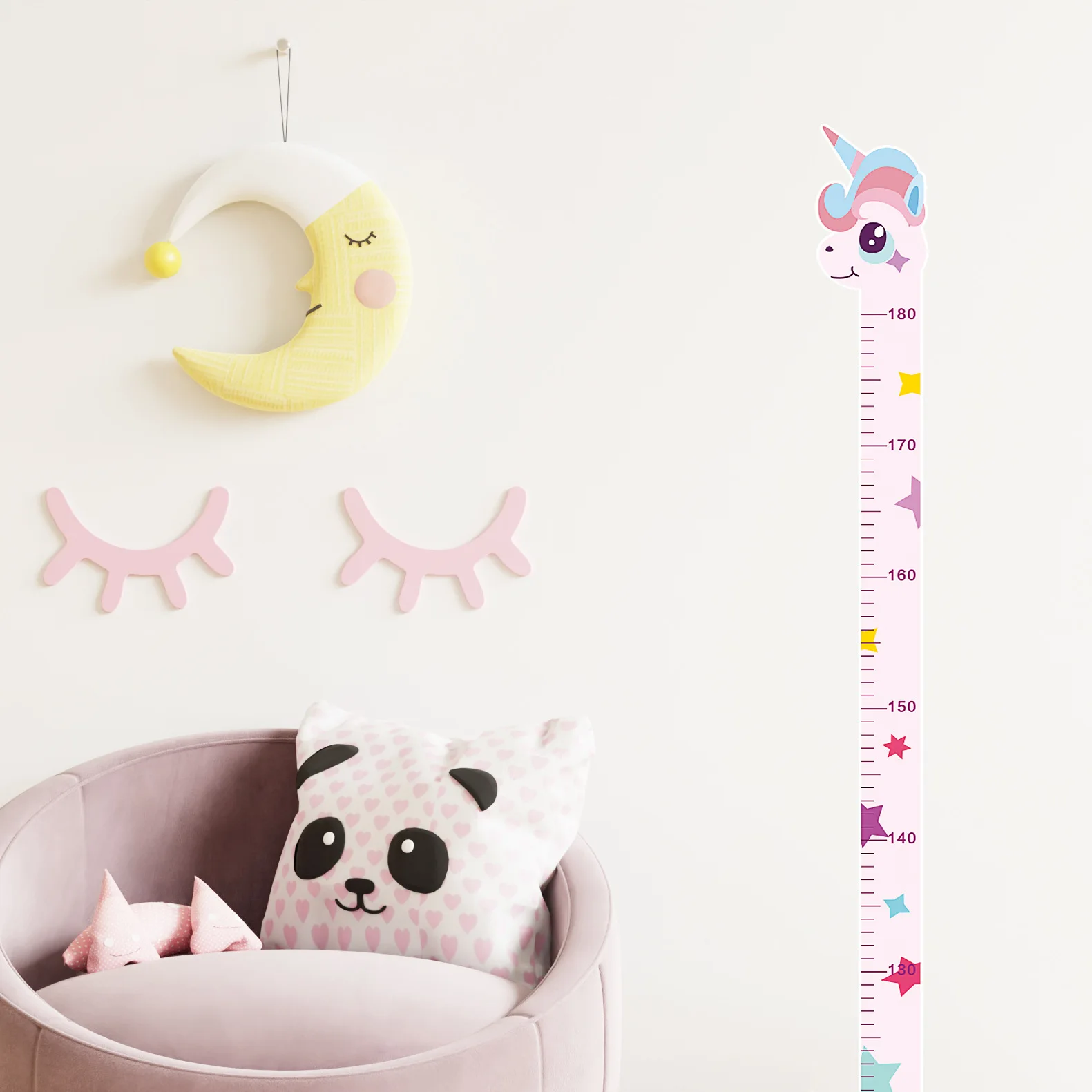 Cartoon Animals Baby Height Me - Baby Nursery Wall Stickers recensione e prezzo