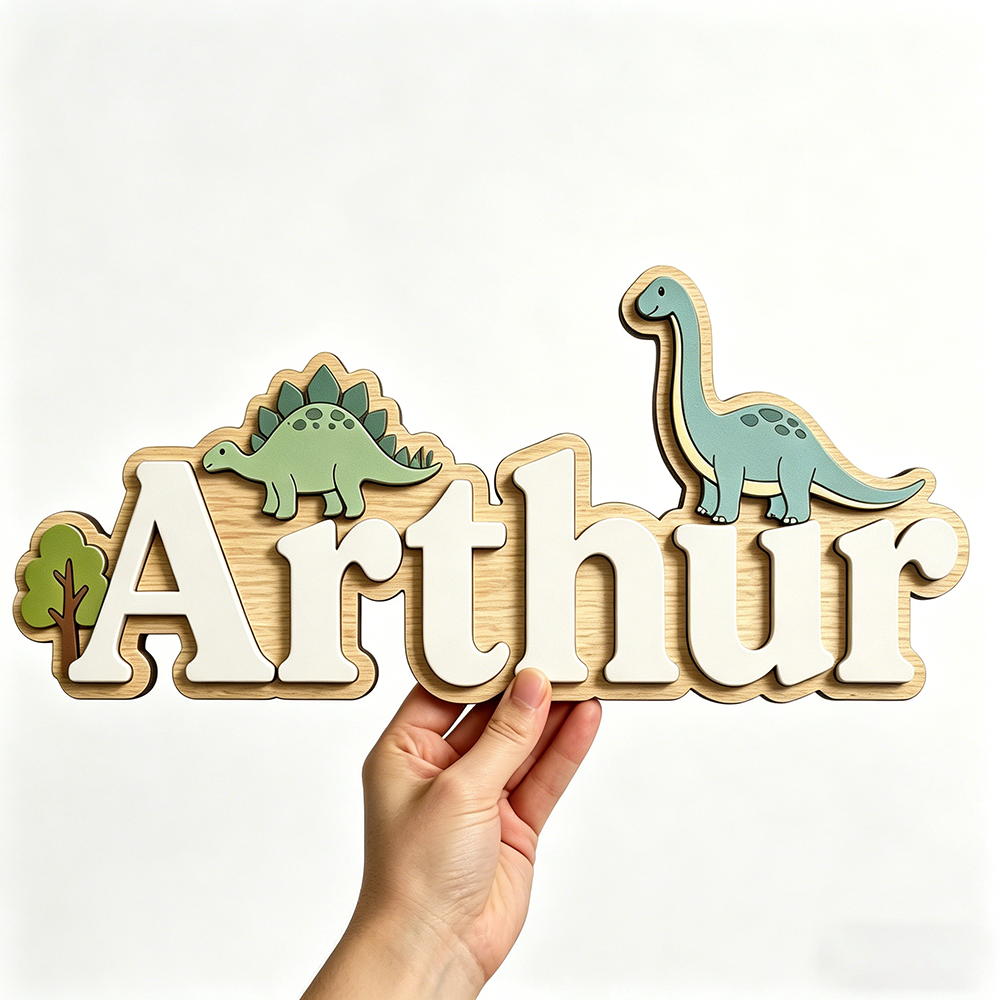 Whimsical Stegosaurus & Brachi - Baby Nursery Green recensione e prezzo