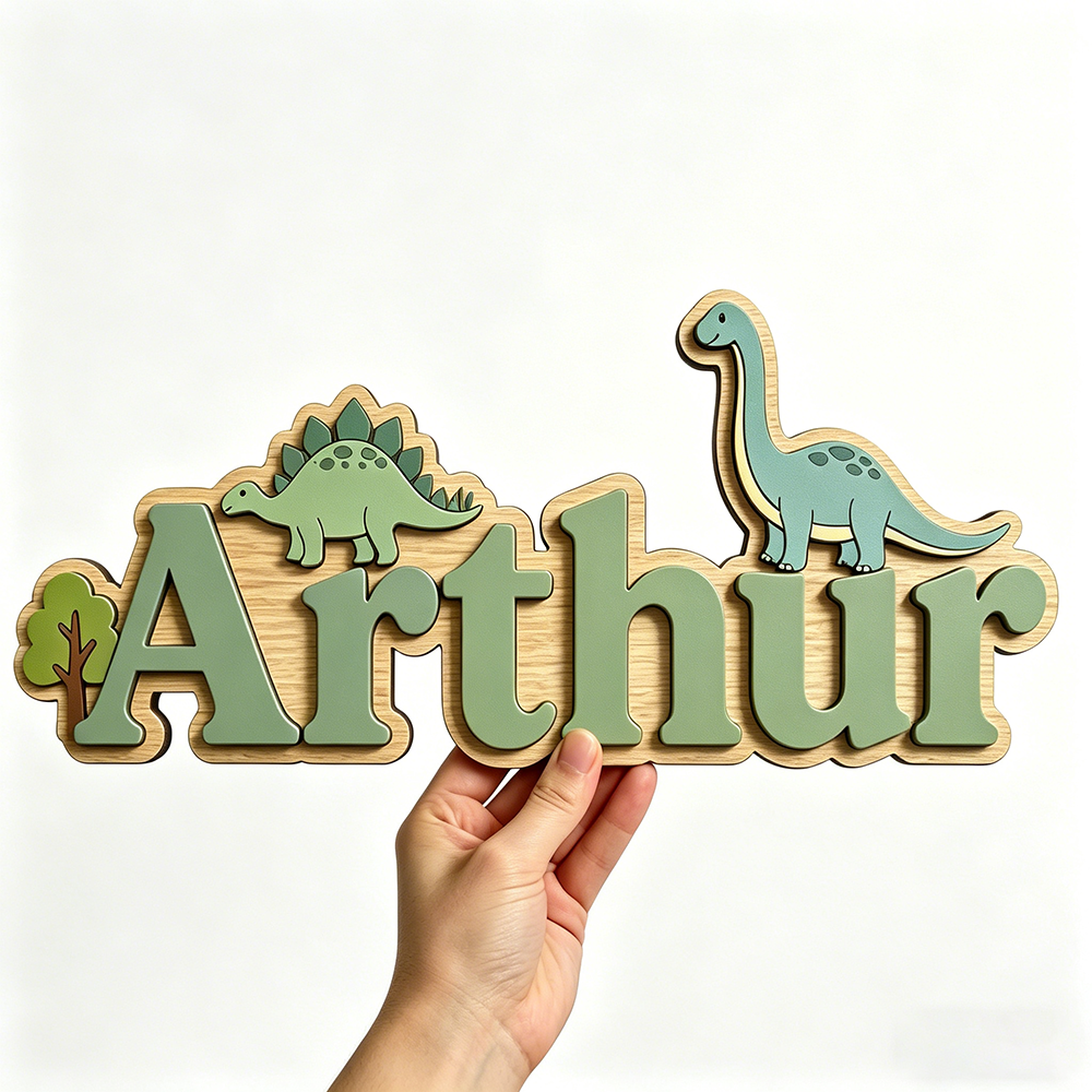 Whimsical Stegosaurus & Brachi - Baby Nursery Green recensione e prezzo