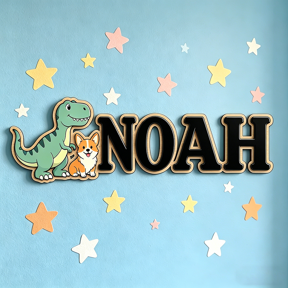 Personalized Green Dinosaur &  - Baby Nursery Green recensione e prezzo
