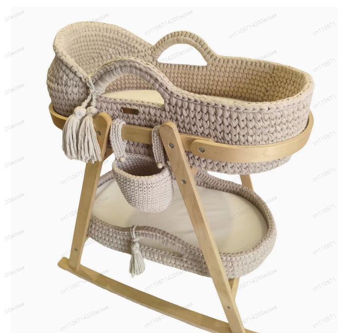 2025 Baby Cradle Handwoven Bei - Baby Nursery Basket recensione e prezzo