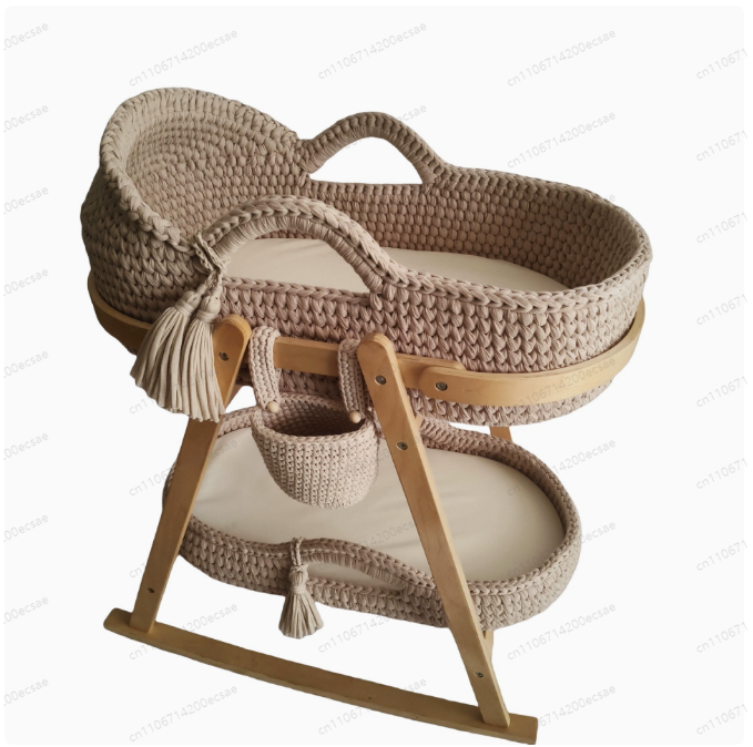 2025 Baby Cradle Handwoven Bei - Baby Nursery Basket recensione e prezzo