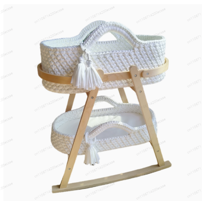 2025 Baby Cradle Handwoven Bei - Baby Nursery Basket recensione e prezzo