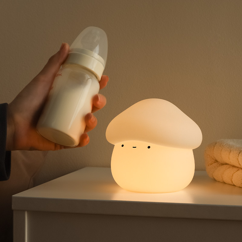1Pcs Mushroom Head Silicone Ni - Baby Nursery Light recensione e prezzo