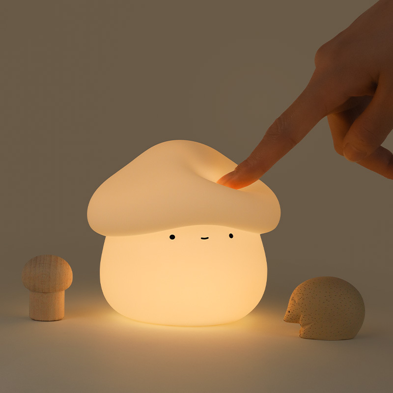1Pcs Mushroom Head Silicone Ni - Baby Nursery Light recensione e prezzo