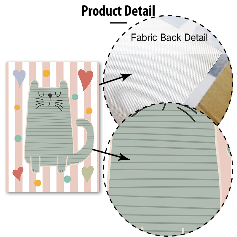 Cartoon Cat Duck Bird Apple Cu - Baby Nursery Name Wall Art recensione e prezzo