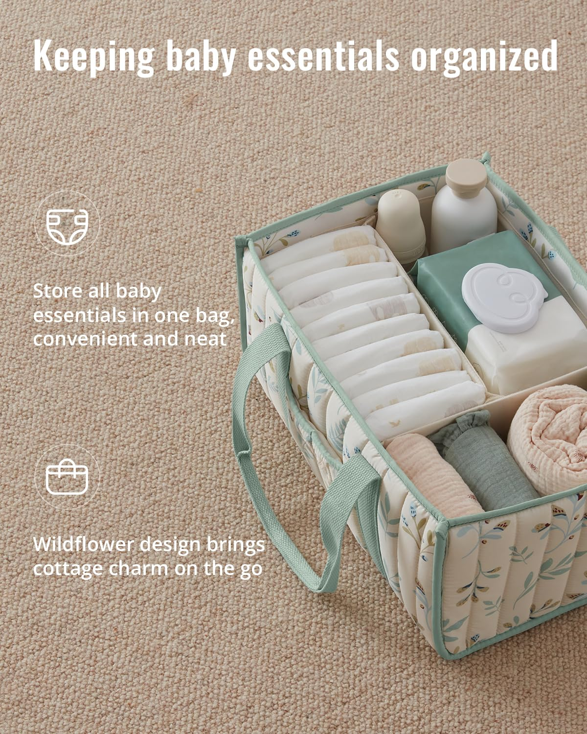 Diaper Caddy Organizer, Stylis - Baby Nursery Basket recensione e prezzo