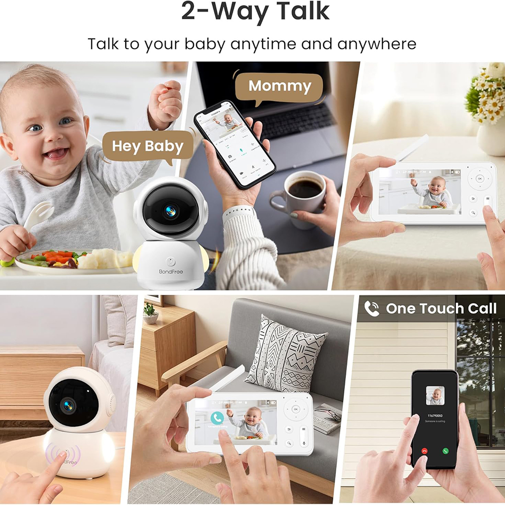 2K Baby Monitor with 2 Cameras - Baby Nursery Light recensione e prezzo