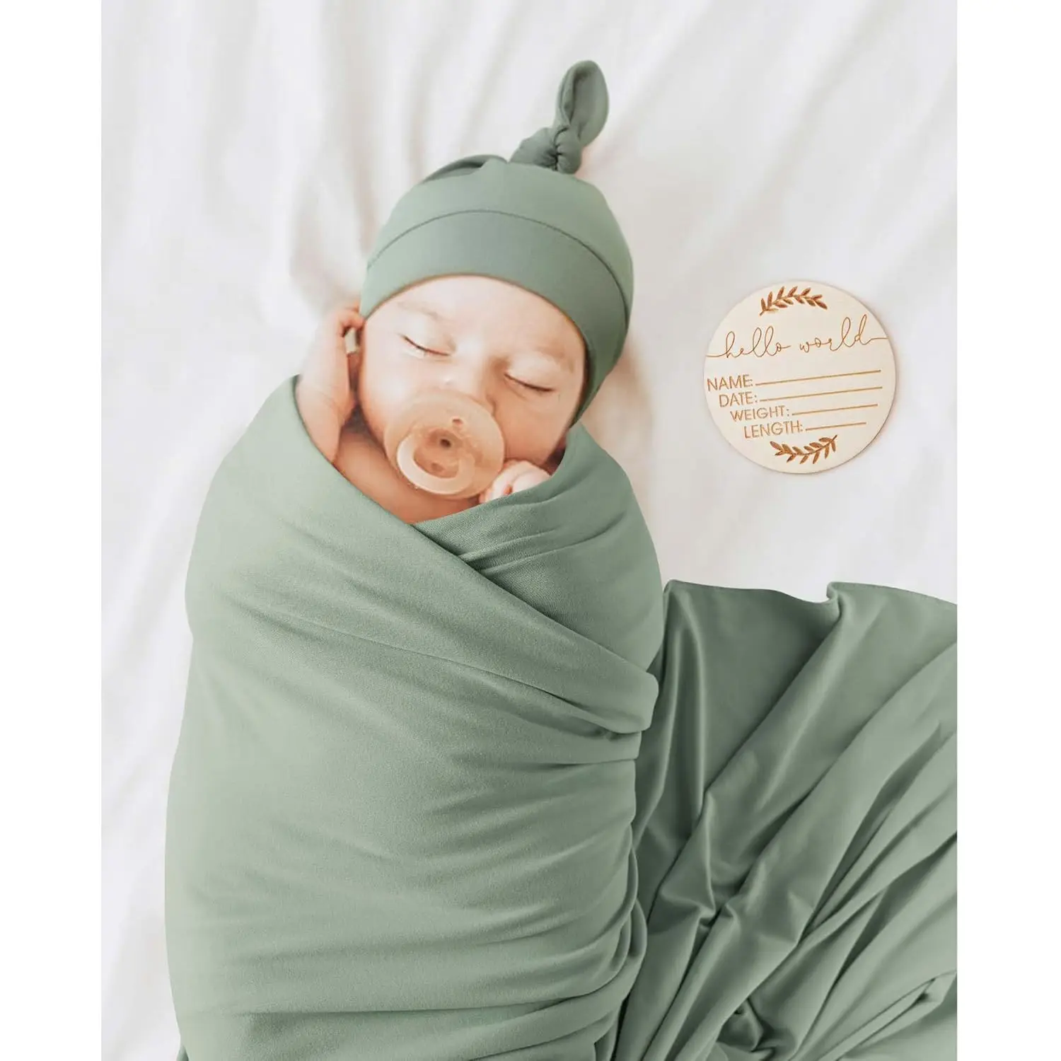 Soft Baby Swaddle Blanket Set  - Baby Nursery Green recensione e prezzo
