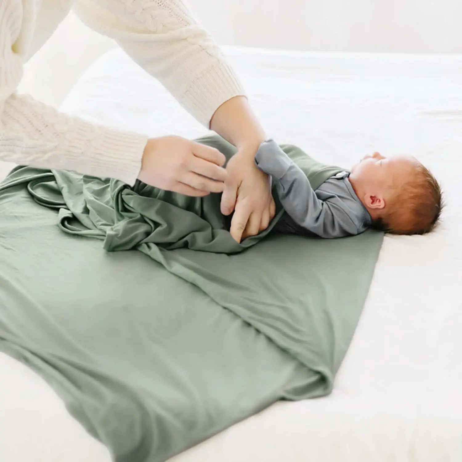 Soft Baby Swaddle Blanket Set  - Baby Nursery Green recensione e prezzo