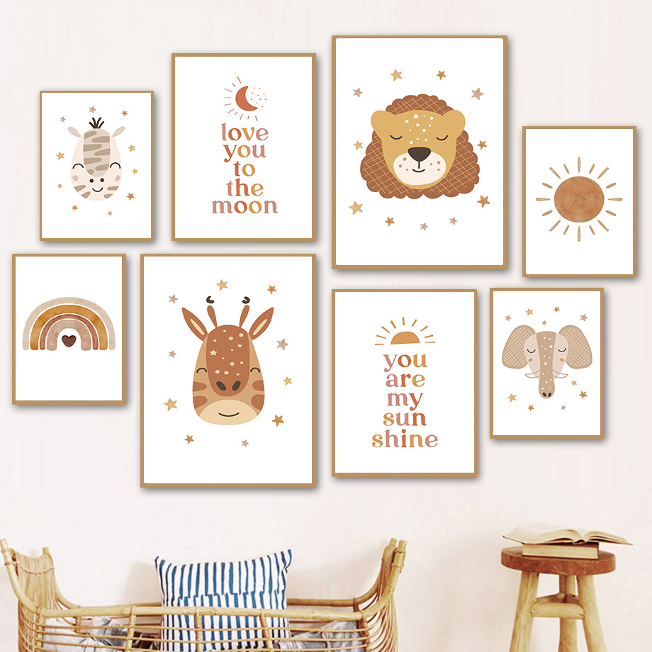 Boho Nursery Wall Art Neutral  - Baby Nursery Gender Neutral recensione e prezzo