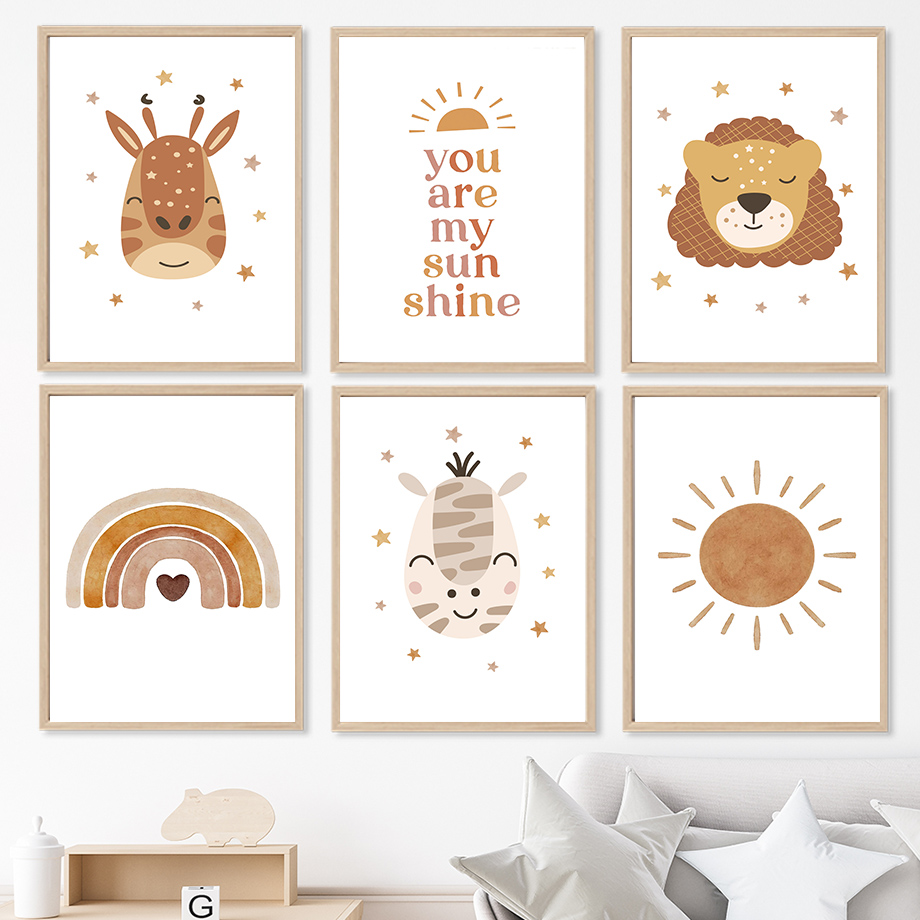 Boho Nursery Wall Art Neutral  - Baby Nursery Gender Neutral recensione e prezzo