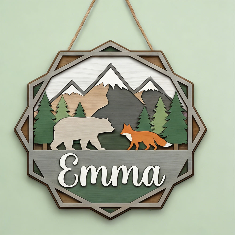 Personalized Rustic Forest Adv - Baby Nursery Gender Neutral recensione e prezzo