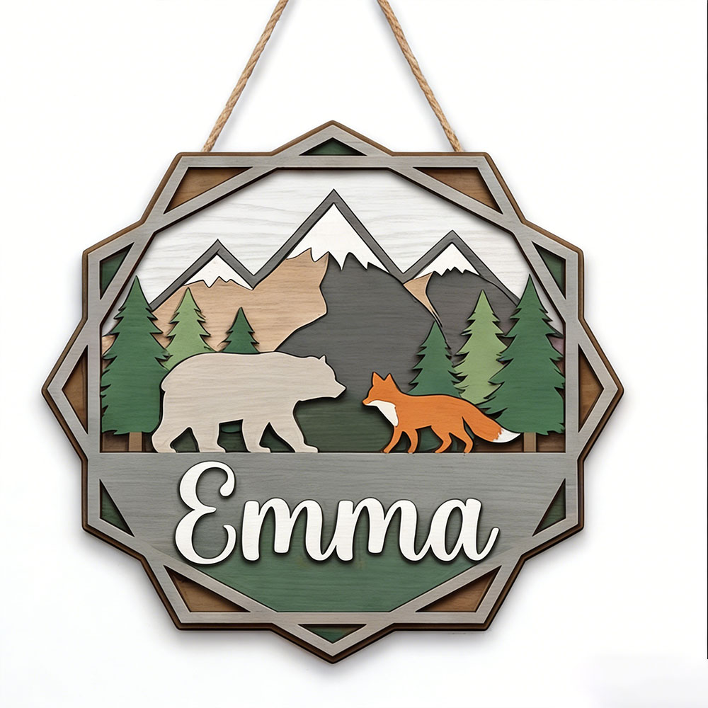 Personalized Rustic Forest Adv - Baby Nursery Gender Neutral recensione e prezzo